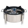 STAINLESS STEEL ROUND BHATTI, 15 INCH