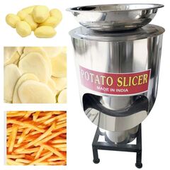 SEMI-AUTOMATIC STAINLESS STEEL POTATO CHIPS MACHINE, 0.5HP