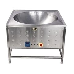 STAINLESS STEEL 25 LTR TABLE TOP ELECTRIC KADAI, 28 INCH