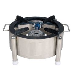 STAINLESS STEEL ROUND BHATTI, 15 INCH