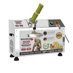 FULL SS BODY-SINGLE PHASE 1.5HP HORIZONTAL SUGARCANE JUICER MACHINE