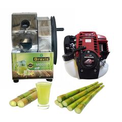 MANUAL GRAVIS SUGARCANE JUICER MACHINE WITH HONDA ENGINE