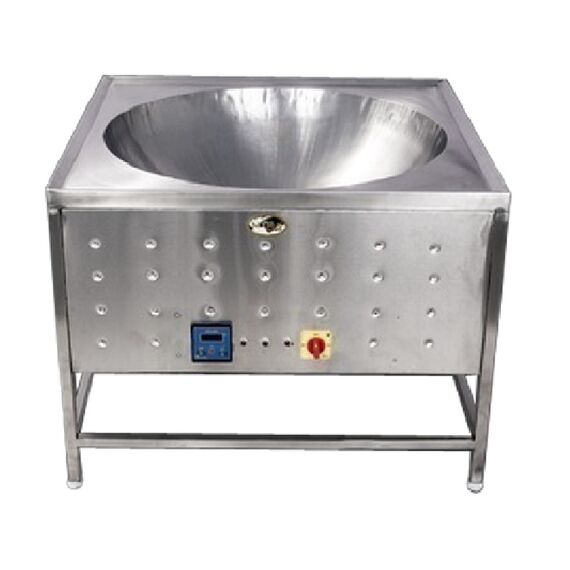 STAINLESS STEEL 25 LTR TABLE TOP ELECTRIC KADAI, 28 INCH