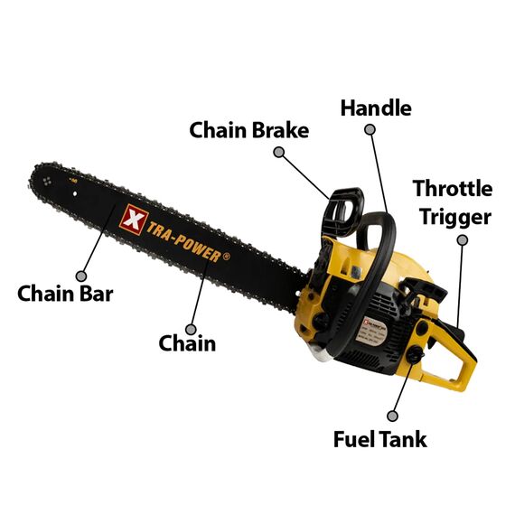24 INCH XTRA POWER 65CC PETROL CHAINSAW XP-1193