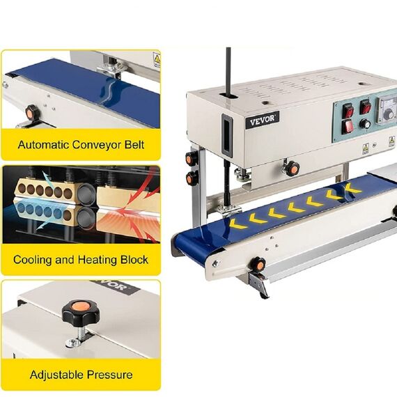 BAND SEALER SS VERTICAL WITH STAND