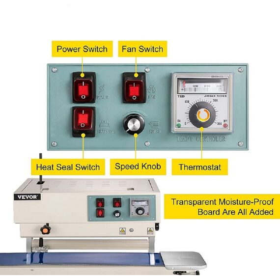 BAND SEALER SS VERTICAL WITH STAND