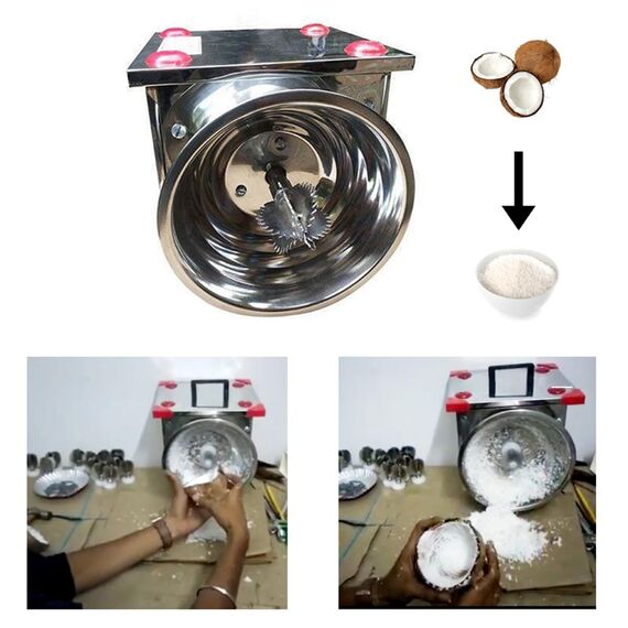 BIG SIZE COCONUT SCRAPER MACHINE WITH 0.25HP MOTOR