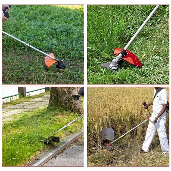KISTON 4 STROKE BRUSH CUTTER, 139F, 35 CC, SIDEPACK WITH ATTACHMENT