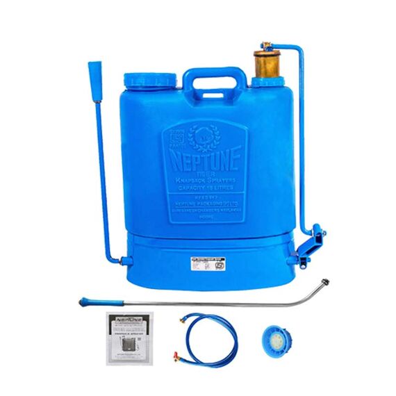 NEPTUNE HAND OPERATED KNAPSACK SPRAYER WITH 2 NOZZLE SET (HDPE TANK), 16 LITERS