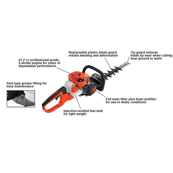 PETROL HEDGE TRIMMER, 32 CC, 2 STROKE