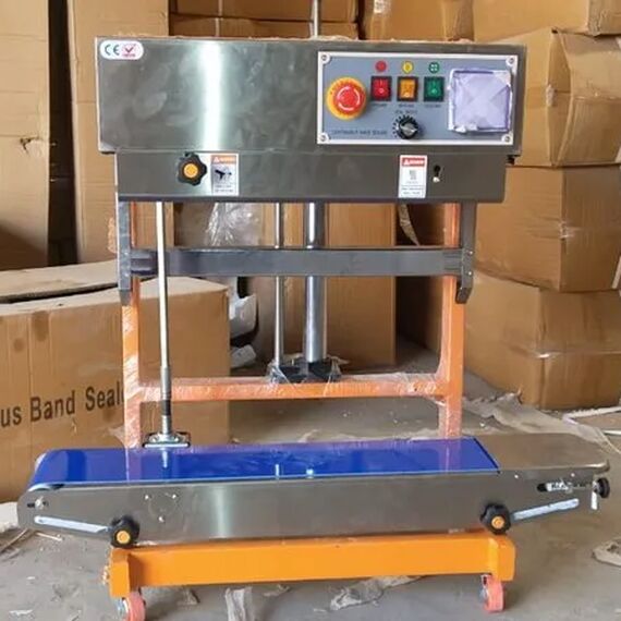 CONTINUOUS BAND SEALER AVERAGE QUALITY, SS VERTICAL