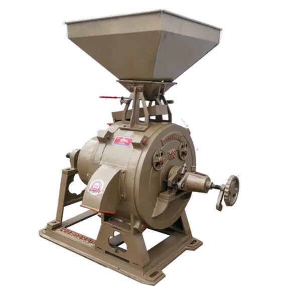 14INCH STONE TYPE ATTA CHAKKI THIRD PEDESTAL FLOUR MILL 3HP