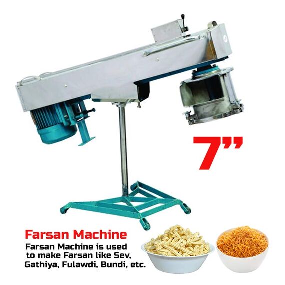 AUTOMATIC NAMKEEN FARSAN MACHINE, 2 HP, 7 INCHES