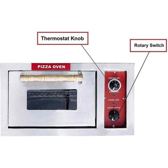 STAINLESS STEEL ELECTRIC OPERATED PIZZA OVEN, 12X18 INCH