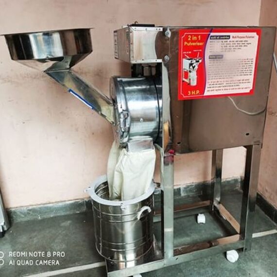 SEMI-AUTOMATIC WET & DRY PULVERIZER 1HP
