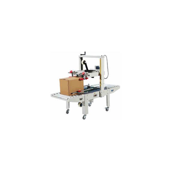 SEMI-AUTOMATIC CARTOON SEALER MACHINER, TOP & BOTTOM BELT