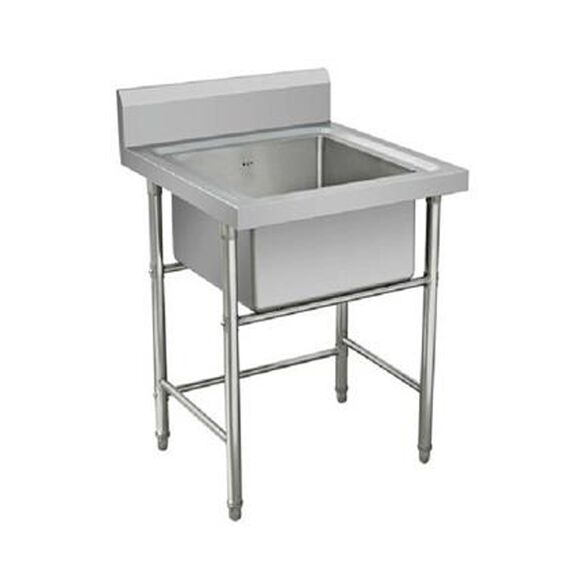COMMERCIAL STAINLESS STEEL SINGLE SINK UNIT