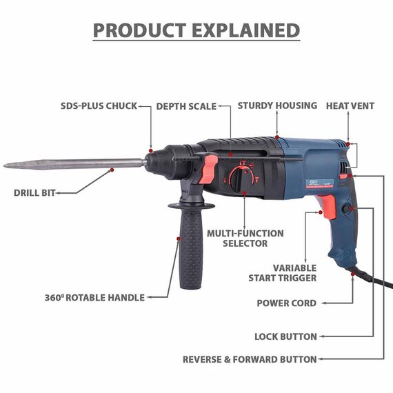 ELECTRIC HAMMER DRILL MACHINE 710 W