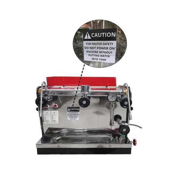 18 INCH ELECTRIC AND GAS COFFEE MACHINE WITH AUTO CUT