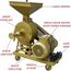 14INCH STONE TYPE ATTA CHAKKI THIRD PEDESTAL FLOUR MILL 3HP