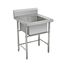 COMMERCIAL STAINLESS STEEL SINGLE SINK UNIT