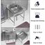 COMMERCIAL STAINLESS STEEL SINGLE SINK UNIT
