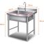 COMMERCIAL STAINLESS STEEL SINGLE SINK UNIT
